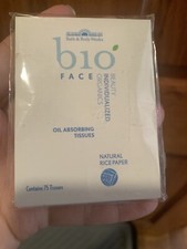 New Bath  Body Works Bio Face Oil Tissue Organic Rice Paper Rare Discontinued   
