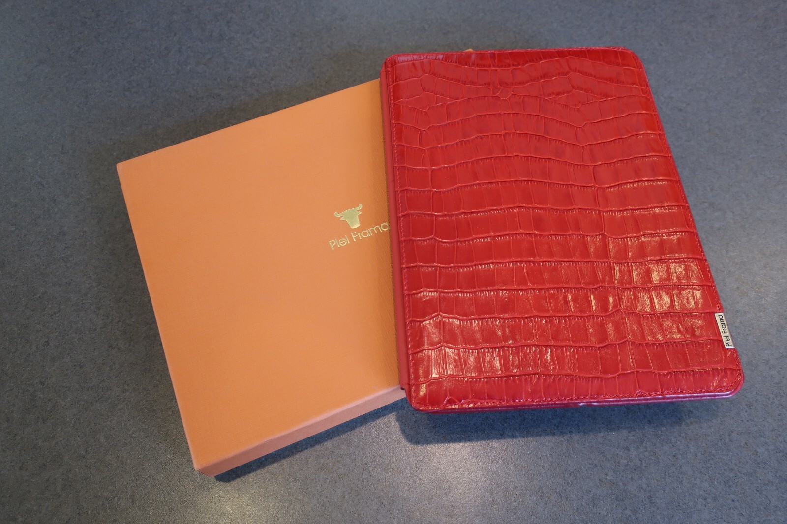 Piel Frama Red Crocodile Leather Case for Apple iPad Air 5th