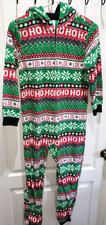 boys girls CHRISTMAS FLEECE 1 PC PAJAMA SLEEPER size 10/12 CHILDRENS PLACE sleep