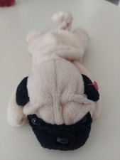 TY BEANIE BABY PUGSLY THE DOG PVC PELLETS NO HEART TAG RETIRED 1996