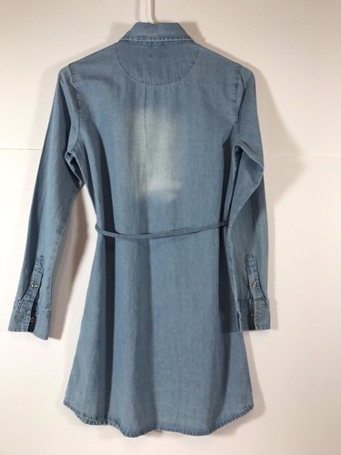 Abito bambina Chambray 7 For All Mankind manica lunga con bottoni taglia L - Foto 6 di 6