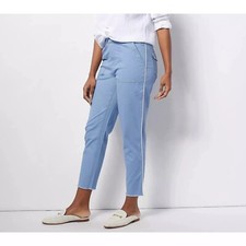 Peace Love World Woven Twill Relaxed Jeans 12 Petite 12P Blue Indigo A476931