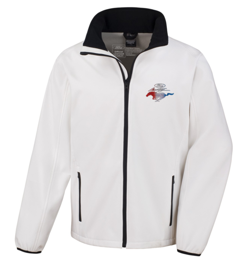 Official Ford Mustang GT 50 years Crest Stonewashed denim softshell jacket mi-tiles.com