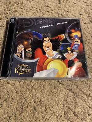 Disney's Villains Revenge (2-Disk CD-ROM, 1999) Disney Games 8+ Win/MAC VG