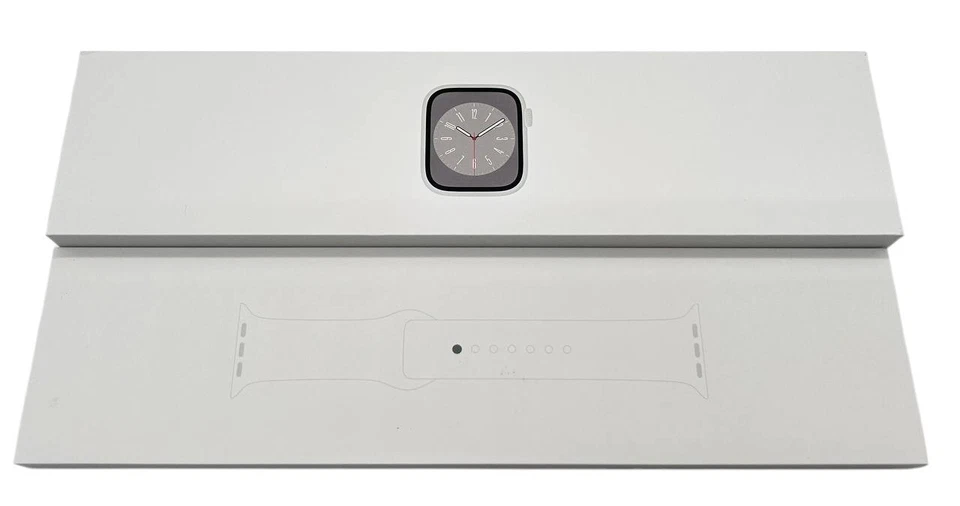 Apple Watch Series 8 (GPS + Cellular) – 45 mm – Silber Aluminium - OVP-Sehr gut - Bild 3 von 4