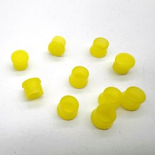 100pcs SMA Dust Cap Protective Cover Yellow Color for RP-SMA Female RF Connector