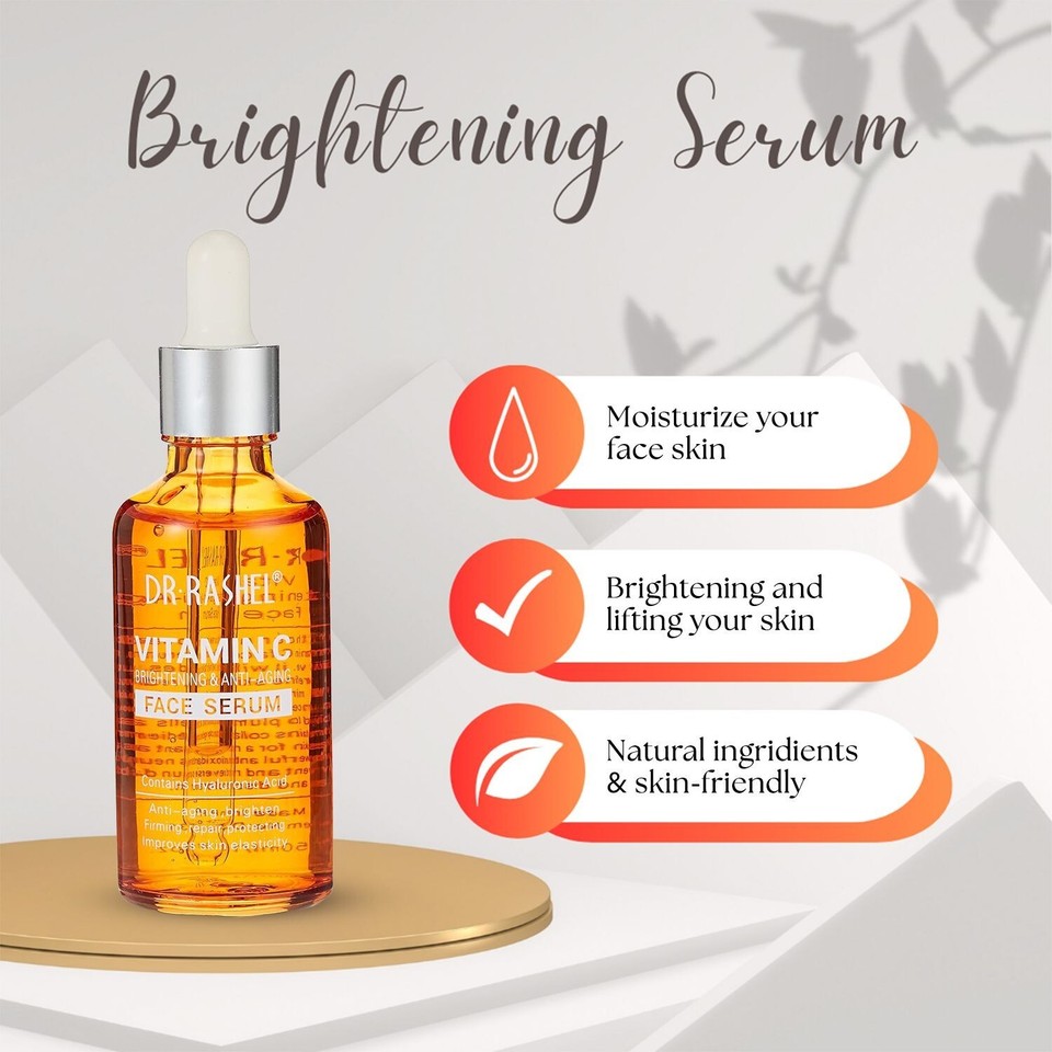 Dr Rashel Vitamin C Face Serum Pure Strong Hyaluronic Anti Wrinkle Anti ...