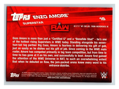 2017 Topps WWE w/ Inserts - Pick One - Fill Your Set - Picture 27 of 197