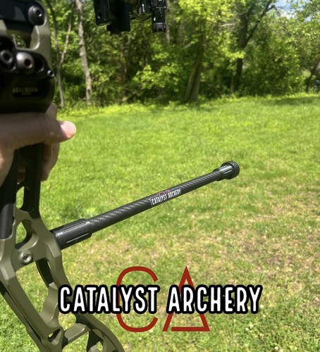 Jagd Stabilisator Set von Catalyst Archery 12”/8” Set. Enthält 4 Unzen Gewicht. - Bild 3 von 3