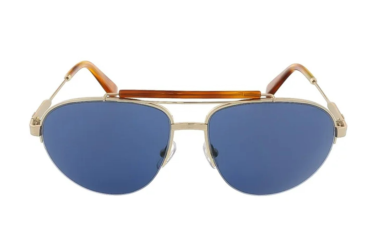 Оправа солнцезащитных очков Ermenegildo Zegna EZ 0007 28V Gold Aviator Metal 60-15-140 38290₽