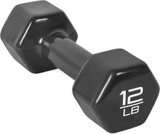 Vinyl Coated Dumbbell  1-15 LB Single or Pair