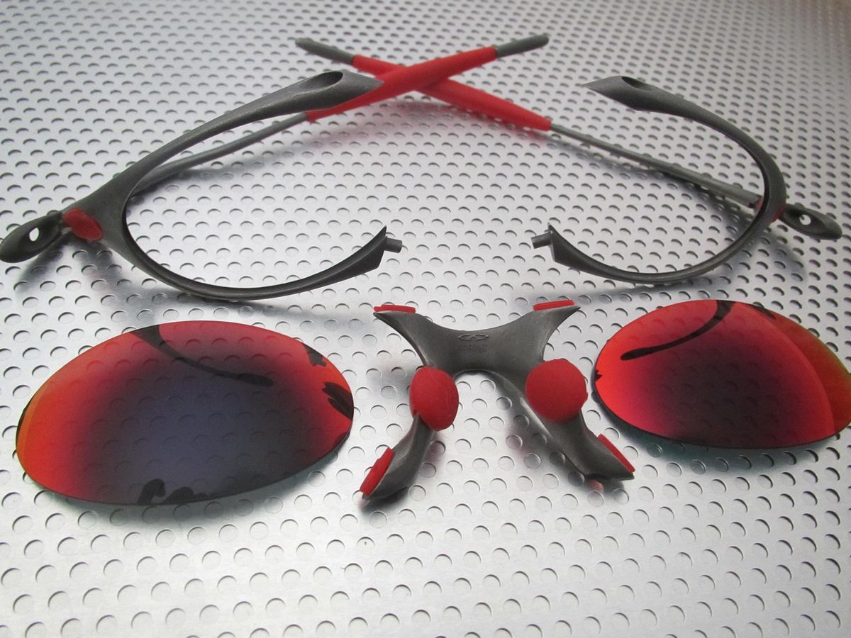 LINEGEAR Complete Rubber Set for Oakley X-Metal Romeo 1 - Red [R1