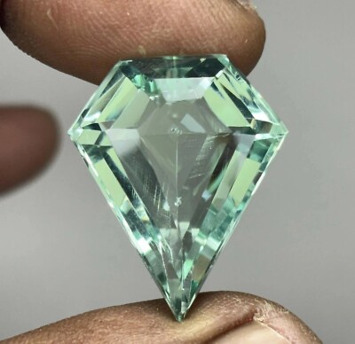 Amazing Topaz Light Green Fancy Cut 25-27Ct EGL Certified Natural Loose Gemstone