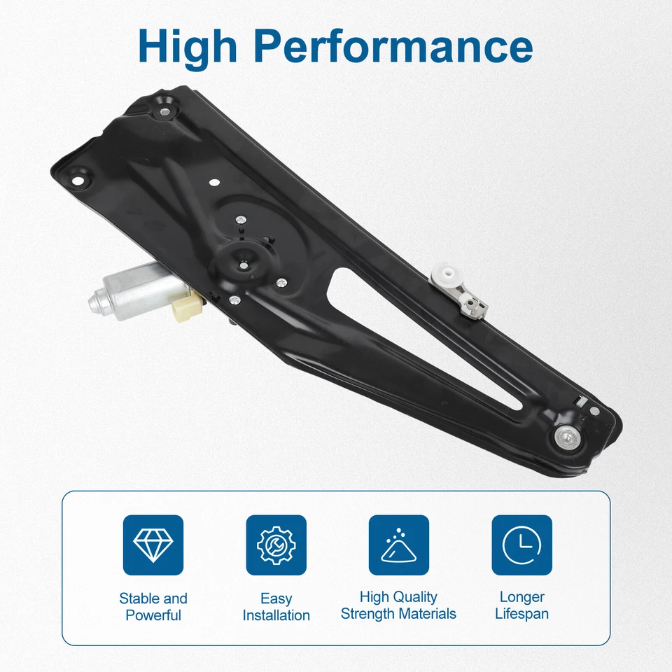 Window Regulator For Land Rover Range Rover HSE 2003-2009 Rear Right w/ Motor - Image 3 of 4