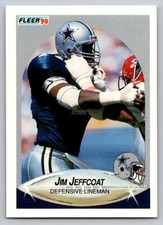 1990 Fleer - #390 Jim Jeffcoat