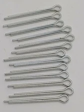 Cotter Split Pin 3/16 inch x 2.75 inch Extra Long  Zinc Plated HEAVY DUTY QTY 12
