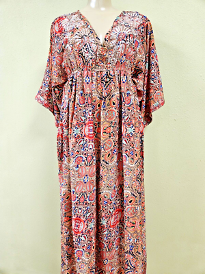 Love & Kyla Silk Maxi Dress Anisa Size S Multicolor Embroidered NWT | eBay