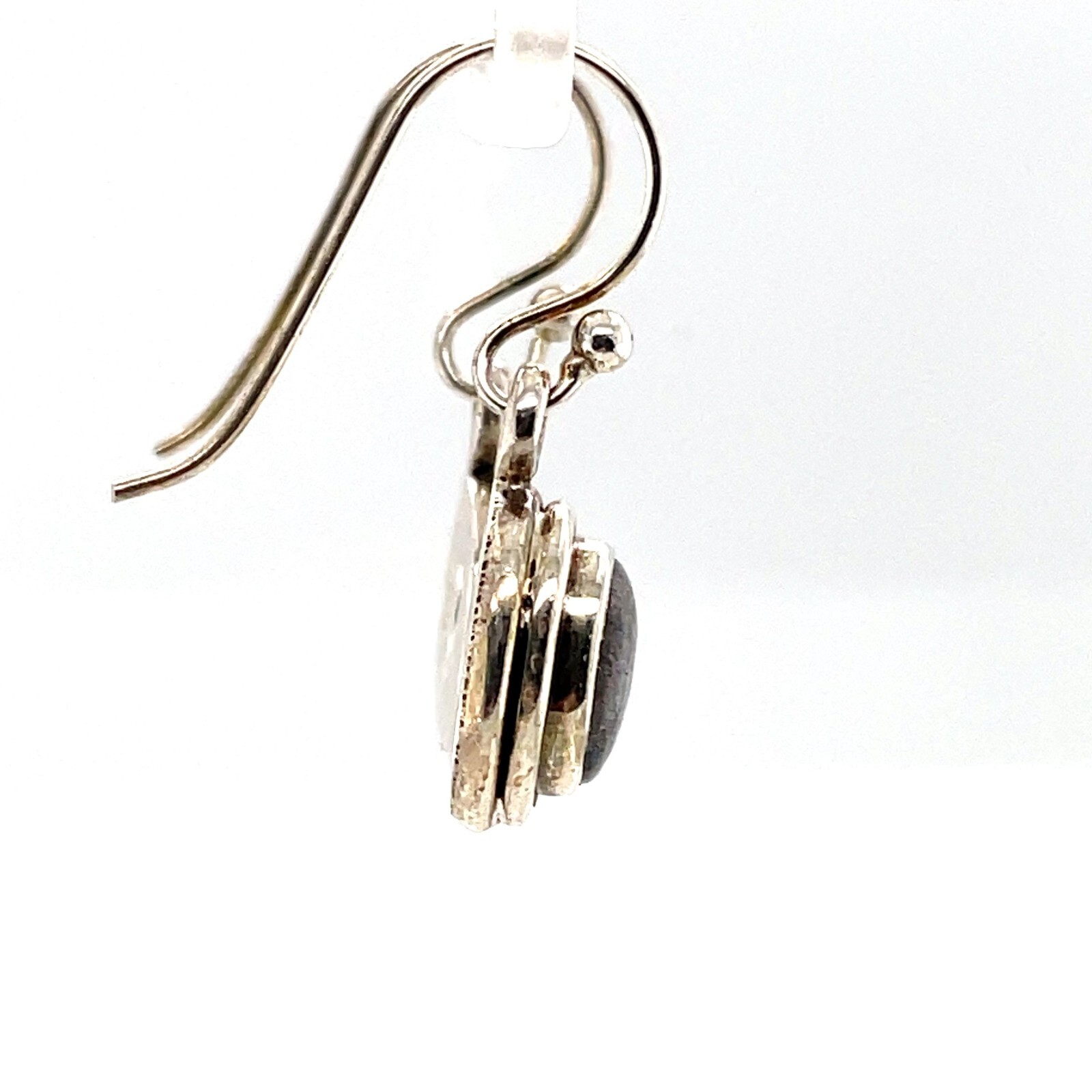 Sterling Silver Rainbow Moonstone Dangle Earrings - image 5