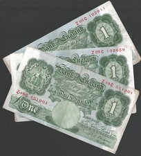 B268 BEALE 1950 ONE POUND £1 BANKNOTE - SELECT YOUR NOTE