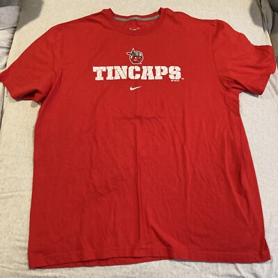 AWESOME - 2014 - Fort Wayne Tin Caps - Nike - Red T Shirt - Men's Size XXL