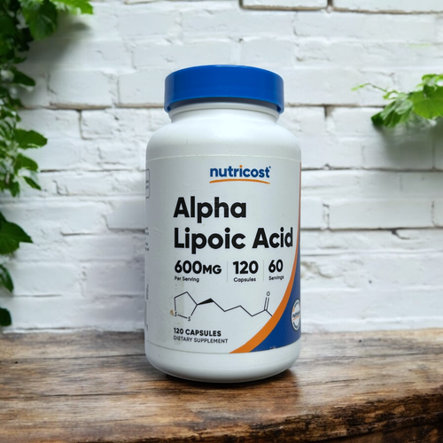 Nutricost Alpha Lipoic Acid 600mg Per Serving 120 Caps, 60 Servings, Exp 03/2026