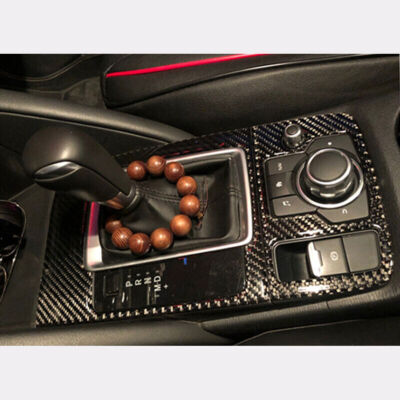 For Mazda CX-5 15-16 Carbon Fiber Central Console Gear Shift Panel