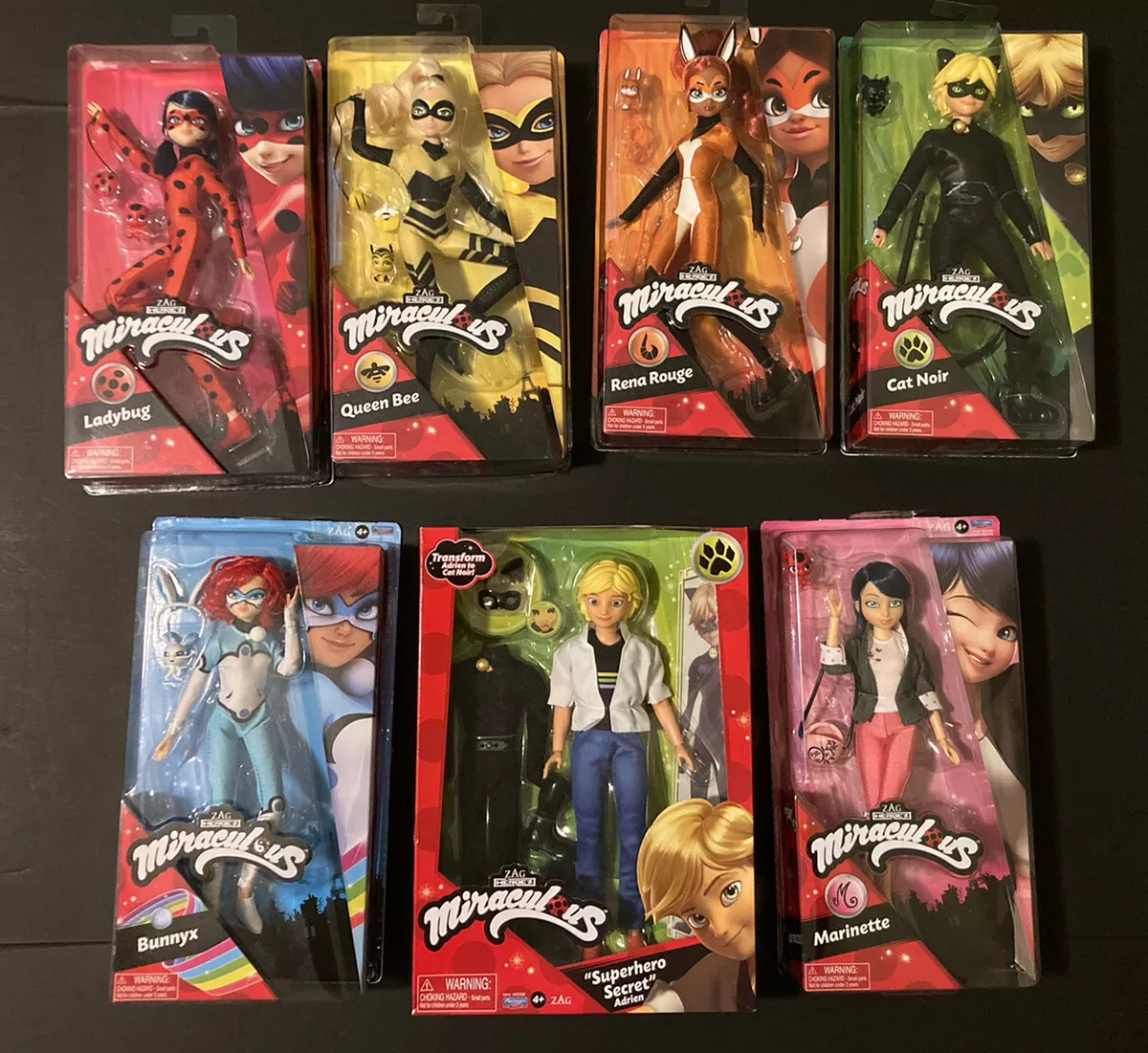 Miraculous Ladybug Character Figure Doll Cat Noir Rena Rouge Queen Bee