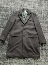 NWT Banana Republic Italian Melton Wool Peacoat Men's Classic Brown Coat Size L