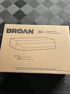 Broan F402404 24" Stainless Steel Range Hood, 4-Way Convertible New