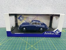 Solido 1953 Porsche 356 Pre A - Petrol Blue - 1/18 Scale Diecast Model Car