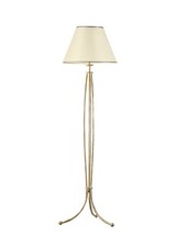 Wohnzimmer Stehlampe in Shabby Gold 163cm stilvoll BERTHA Stehleuchte Lampe