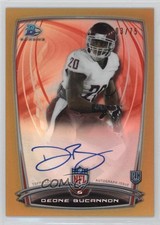 2014 Bowman Rookie Chrome Refractor Gold Border 3/75 Deone Bucannon #45 Auto n1u