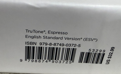 ESV Thinline Bible, Trutone Espresso, Red Letter Edition, English Standard Versi - Picture 5 of 5
