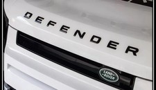 Land Rover Defender Letters Emblem Front Hood Replacement Nameplate Black Gloss