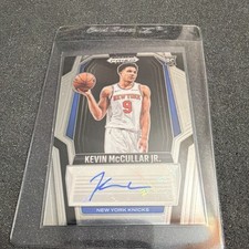 Panini Prizm Black Rookie Signatures Autograph Kevin McCullar Jr. #RS-KMJ Knicks