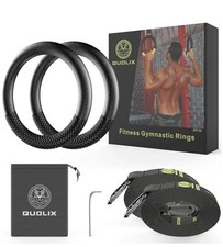 Quolix Gymnastic Rings with Adjustable Straps Gymnastics Rings