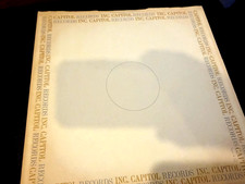 12" Capitol Company Inner Sleeve Capitol Records Inc. VG SLEEVE ONLY for LP's