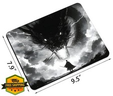 Anime Dragon Samurai Mouse Pad Small Square Non-Slip Office Desk