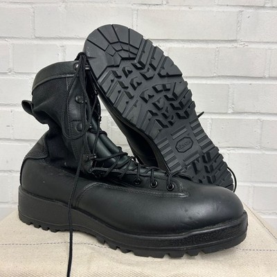BELLEVILLE BLACK BOOTS - US: 11,5 R, Leather Vibram Goretex, British Aircrew