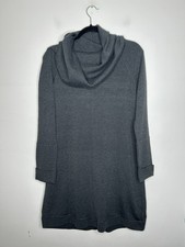 Vince Camuto Cowl Neck Sweater Dress Long Sleeve Gray Office Size Large