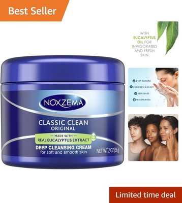Classic Clean Eucalyptus Face Wash - 2oz Deep Cleansing Cream for Sensitive Skin