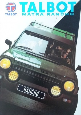 Talbot Rancho 09/81 Prospekt Brochure Catalogue Broszura Folleto