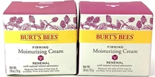 Burt's Bees Renewal Firming Moisturizing Cream FRAGRANCE FREE  1.8 Oz  PACK OF 2