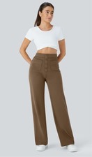 NWT HALARA DayStretch High Waisted Pockets Straight Leg Casual Pants - Small