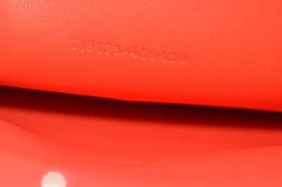 New Alexander McQueen Soft Red Leather Skull Clasp Envelope Clutch