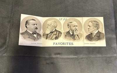 1888- The Farmers Favorites Pamphlet Folded 4 Men****RARE***Awesome Collectible