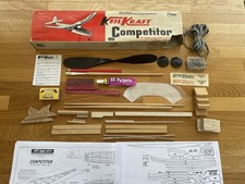 Vintage Keil Kraft Competitor 32” Span Duration Contest Plane Model Kit Rubber