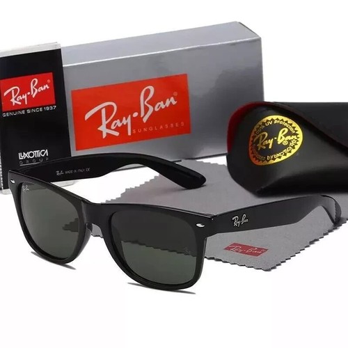 Gafas de sol Ray Ban rectangulares polarizadas marco negro bloqueo UV-Reino Unido - Imagen 13 de 31