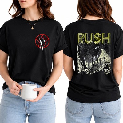 Rush Vintage 2 Sides Progressive Rock Graphic T-Shirt S-5XL