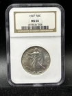 1947 Walking Liberty Half Dollar 50C NGC MS66 US Coin D75
